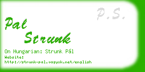 pal strunk business card